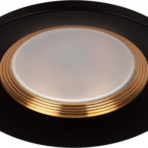 Точечный светильник ЭРА KL107 BK/GD