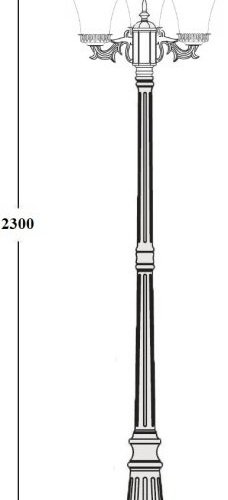 Наземный фонарь Oasis Light ELBA 86409B/15 Bl Наземный фонарь Oasis Light ELBA 86409B/15 Bl