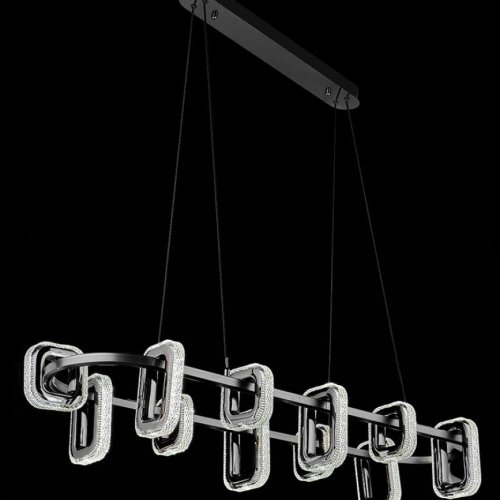 Подвесная люстра Theona LE7701/12L Grey/Black Chrome