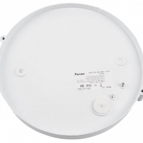 Настенно-потолочный светильник Feron НБП 03-60-001 53169