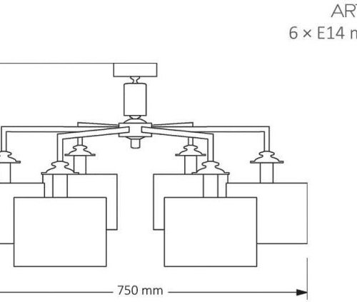 Потолочная люстра ARTU ART-PL-6(N/А)