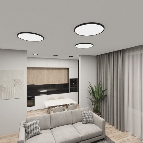 Потолочный светильник Denkirs THIN DK6524-BK