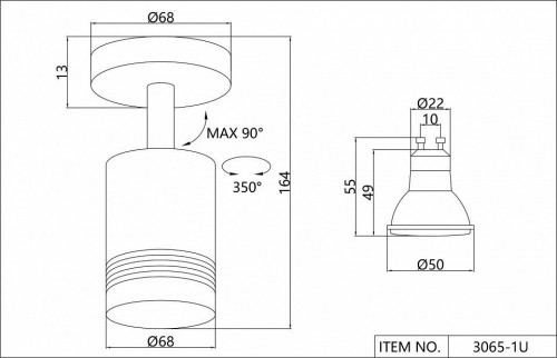 Светодиодный спот Favourite Darar 3065-1U
