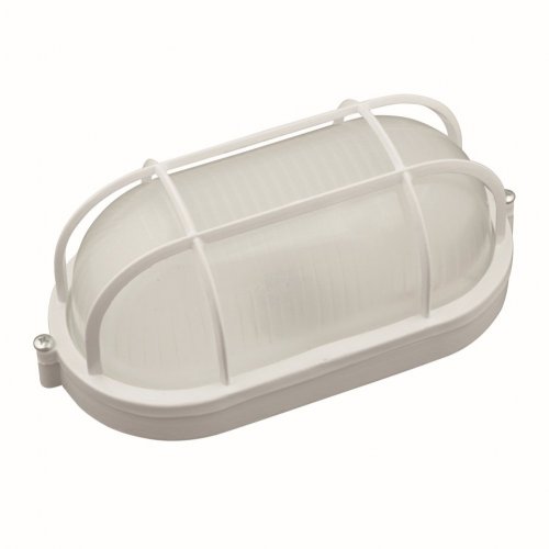 Настенно-потолочный светильник Uniel UWL-O02 100W/E27 IP54 WHITE Овал/Решетка