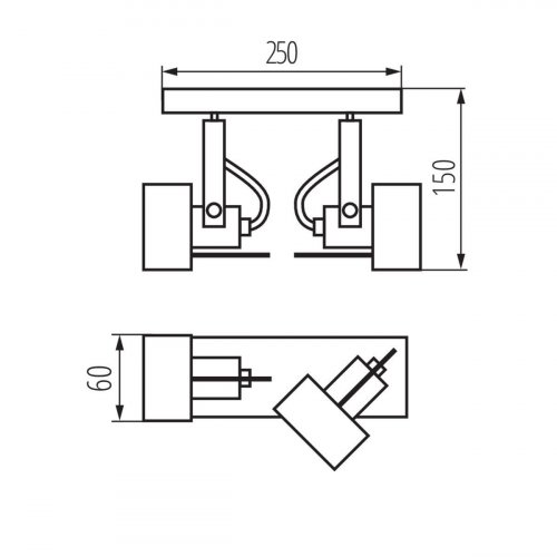 Спот Kanlux SONDA II EL-2I W 34923