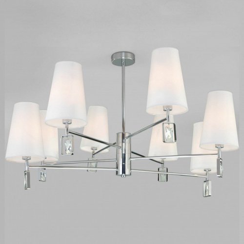 Подвесная люстра Eurosvet Milazzo 60137/8 хром Подвесная люстра Eurosvet Milazzo 60137/8 хром