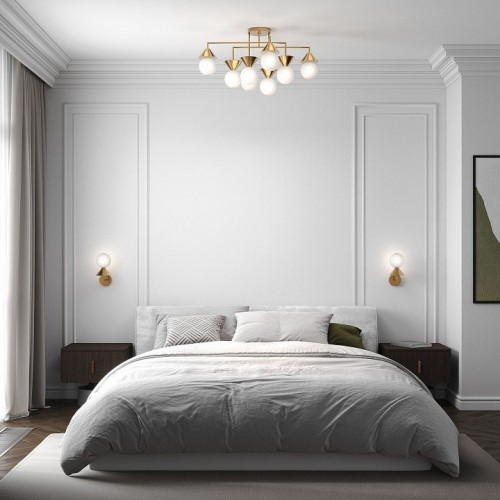 Потолочная люстра Eurosvet Melon 302002/8 латунь Smart Потолочная люстра Eurosvet Melon 302002/8 латунь Smart