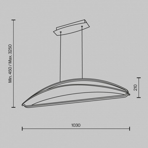 Подвесной светильник Maytoni Breeze MOD281PL-L34BS3K