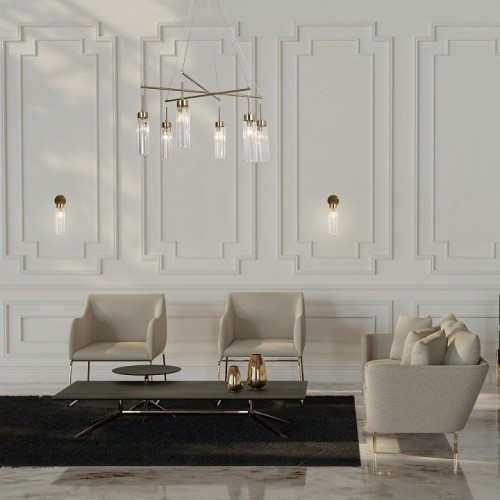 Подвесная люстра Eurosvet Gilian 60163/6 латунь Подвесная люстра Eurosvet Gilian 60163/6 латунь