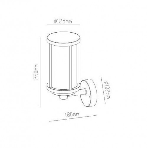 Настенный фонарь уличный Arte Lamp Toronto A1036AL-1BK