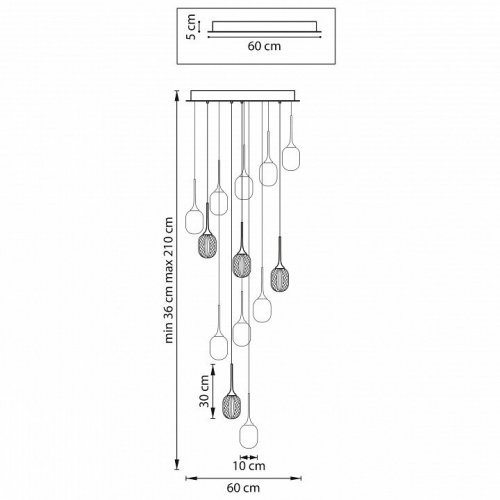 Подвесная люстра Lightstar Acrile 738131