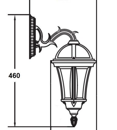 Настенный фонарь уличный ROMA S 95202S 15L Bl