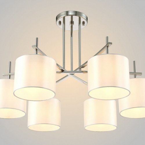 Потолочная люстра Crystal Lux Sergio PL6 Nickel