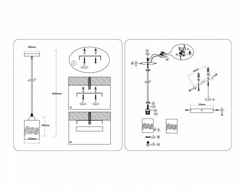 Подвесной светильник Ambrella light Traditional TR3409