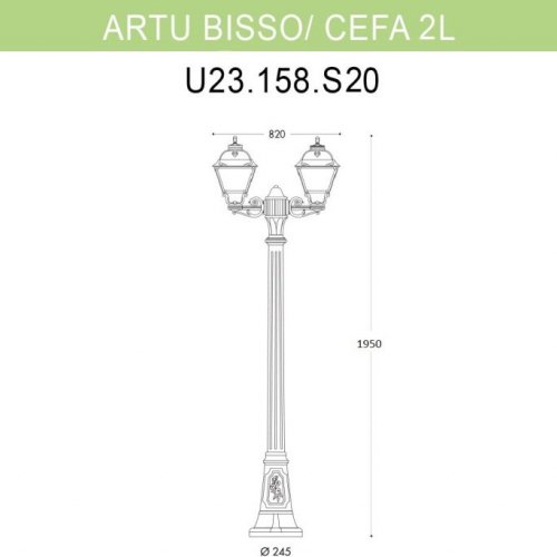 Наземный фонарь Fumagalli Cefa U23.158.S20.VXF1R