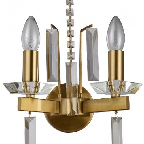 Бра Crystal Lux Marron AP2 Brass