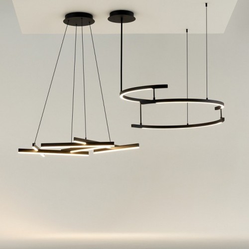 Подвесная люстра Maytoni Line MOD016PL-L80BK Подвесная люстра Maytoni Line MOD016PL-L80BK