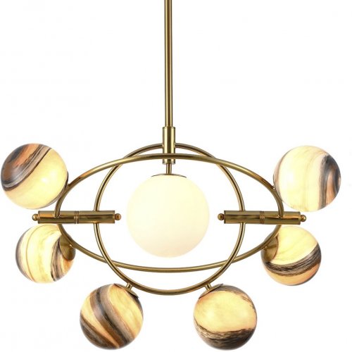 Потолочная люстра DeLight Collection Planet KG1122P-7B brass Потолочная люстра DeLight Collection Planet KG1122P-7B brass