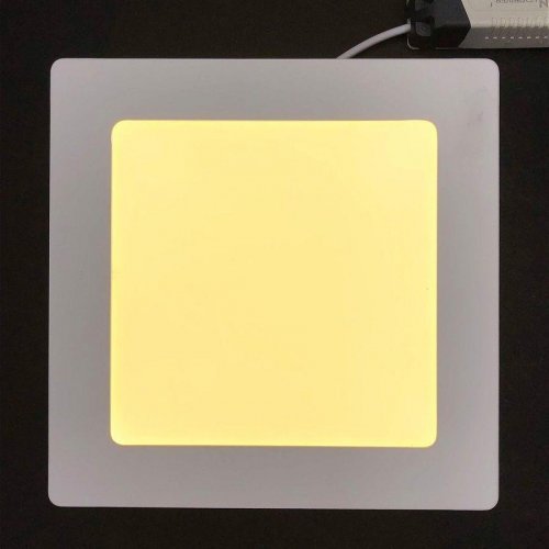 Настенно-потолочный светодиодный светильник Elvan NLS-702SQ-12W-WH-Wh