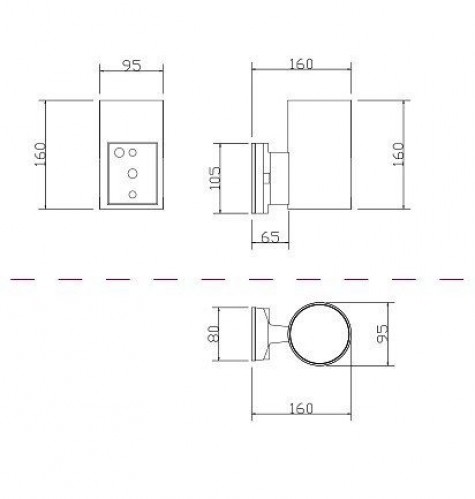 Настенный светильник Maytoni Rando O419WL-01GR