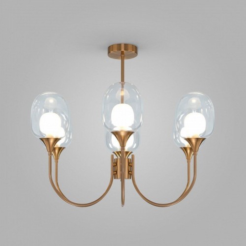 Потолочная люстра Eurosvet Spritz 70217/6 латунь