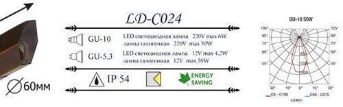 Грунтовый светильник LD-Lighting LD-CO24