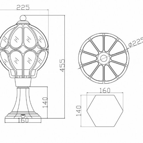 Ландшафтный светильник Maytoni Via O024FL-01G