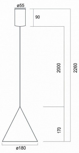 Подвесной светильник Mantra Cono 9449