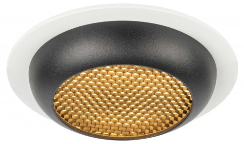 Светильник встраиваемый ЭРА KL111 WH/BK под лампу GX53 белый/черный матовый Б0061537
