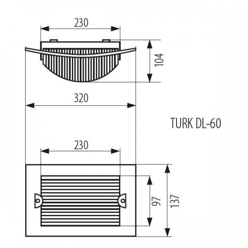 Потолочный светильник уличный Turk Dl 7025