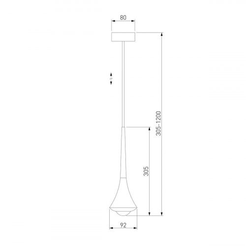 Подвесной светодиодный светильник Elektrostandard Hill 50211 Led черный жемчуг a060352