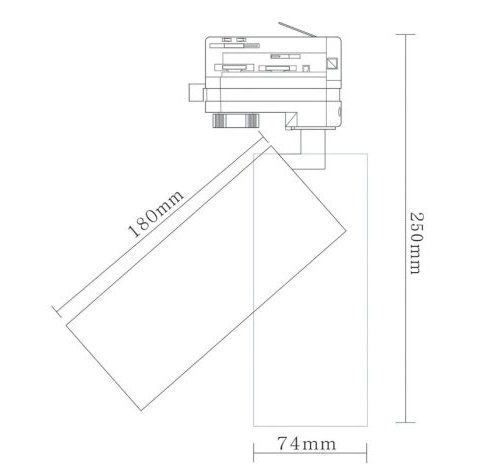 Трековый светильник Rollo DL18895R20W1B Track