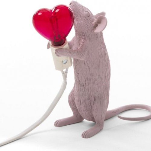 Интерьерная настольная лампа Seletti Mouse Lamp 15220SV Интерьерная настольная лампа Seletti Mouse Lamp 15220SV