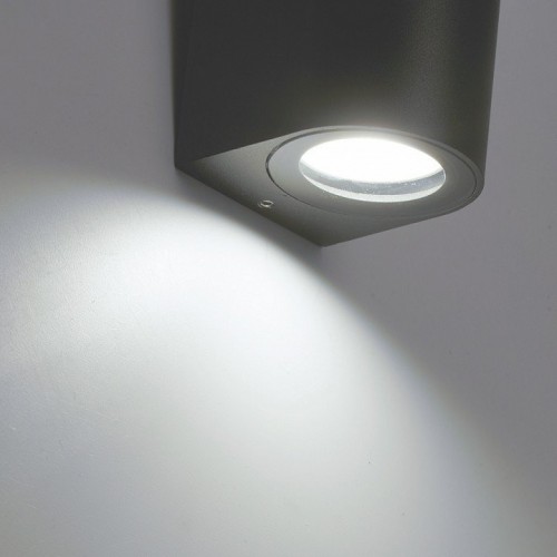 Светильник садово-парковый Feron DH023,на стену, GU10 MR11 230V, серый