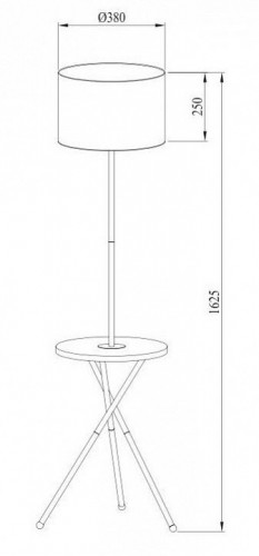 Торшер Arte Lamp Combo A2070PN-1BK Торшер Arte Lamp Combo A2070PN-1BK