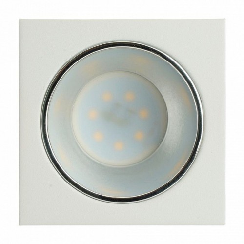 Светильник встраиваемый Feron DL3112 потолочный MR16 G5.3 белый + хром 51406