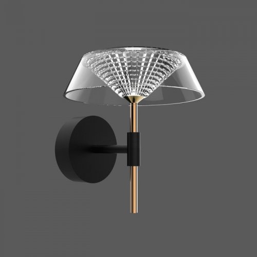 Бра MD21001018 MB21001018-1A black/gold Бра MD21001018 MB21001018-1A black/gold