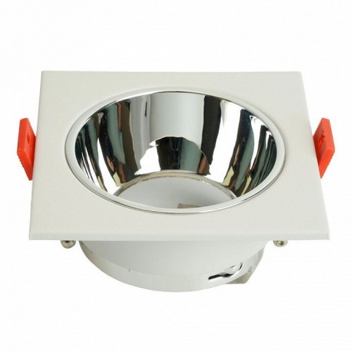 Светильник встраиваемый Feron DL3112 потолочный MR16 G5.3 белый + хром 51406