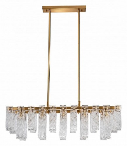 Люстра на штанге Indigo Brina 12027/10PL Brass