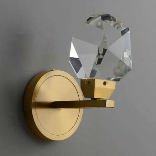 Бра DeLight Collection Crystal rock II 9701W/1 brass Бра DeLight Collection Crystal rock II 9701W/1 brass