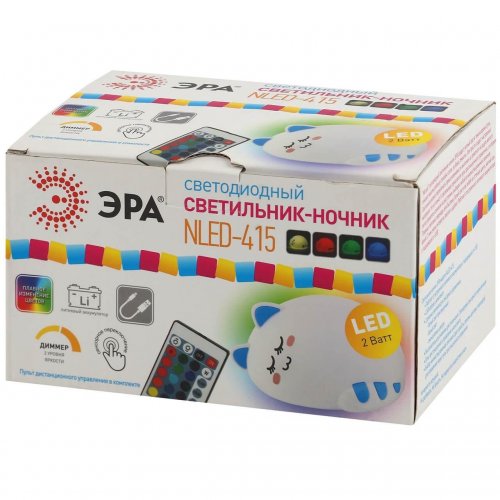 Настольная лампа ЭРА NLED-415-2W-BU Настольная лампа ЭРА NLED-415-2W-BU