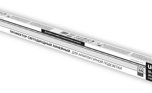 Прожектор светодиодный Uniel ULF-L52-18W/RGB/L100 DC24V IP65 Silver UL-00008364