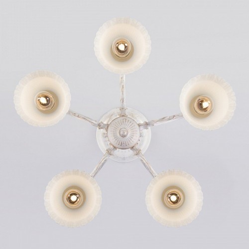 Потолочная люстра Eurosvet Campina 60107/5 белый с золотом