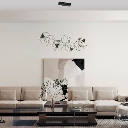 Подвесная светодиодная люстра Eurosvet Uma 90368/7 черный жемчуг Подвесная светодиодная люстра Eurosvet Uma 90368/7 черный жемчуг