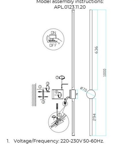 Бра Aployt Gabi APL.0123.11.20 Бра Aployt Gabi APL.0123.11.20