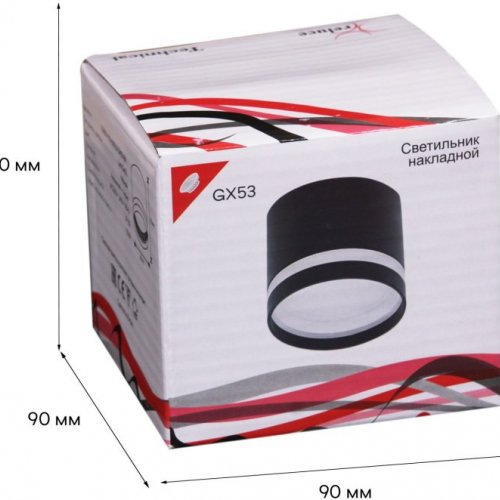 Потолочный светильник Reluce 53001-9.5-001LD GX53 BK Потолочный светильник Reluce 53001-9.5-001LD GX53 BK