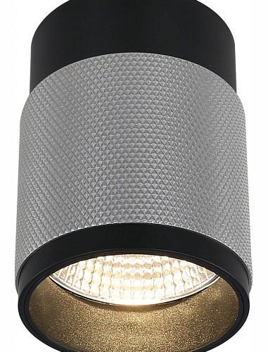 Накладной светильник iLedex Technical Delta 1955-10W-3000K-36 BK+SL Накладной светильник iLedex Technical Delta 1955-10W-3000K-36 BK+SL