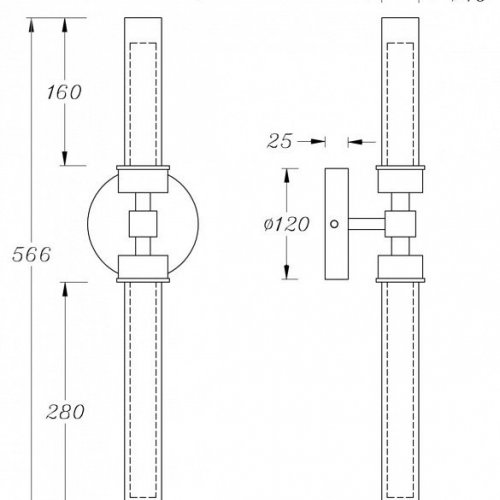 Бра Maytoni Stelo MOD116WL-L7BS3K