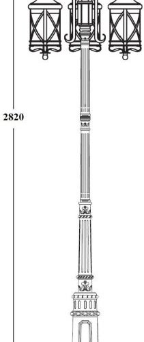 Наземный фонарь LUCERNA 84810B/18/Е7 Bl
