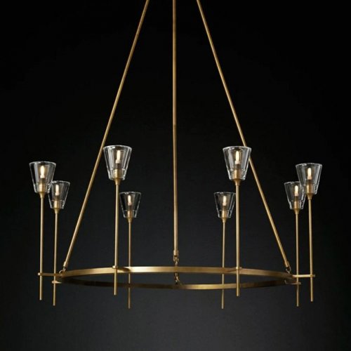 Подвесная люстра DeLight Collection Torche De Verre 8614P/8 gold